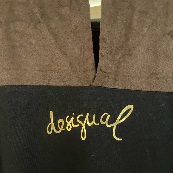 Desigual brown top shirt with cap sleeves size Y NWT NEW with tag - Picture 4 of 12